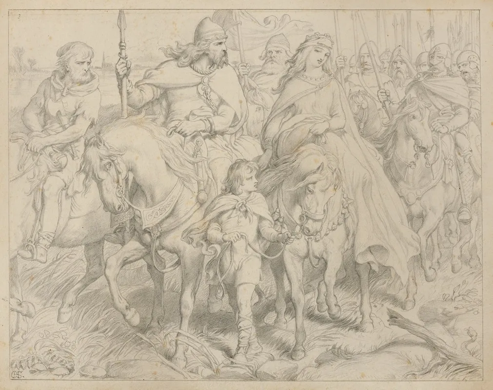 Hereward The Wake Last Of The English Hereward Guides Alftruda To A Place Of Safety