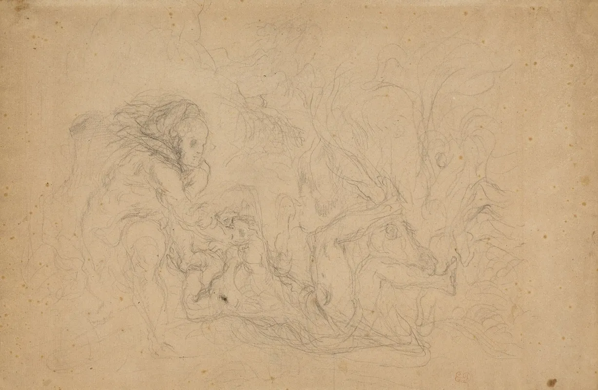 Herkules Kaster Diomedes For Hans Egne Heste