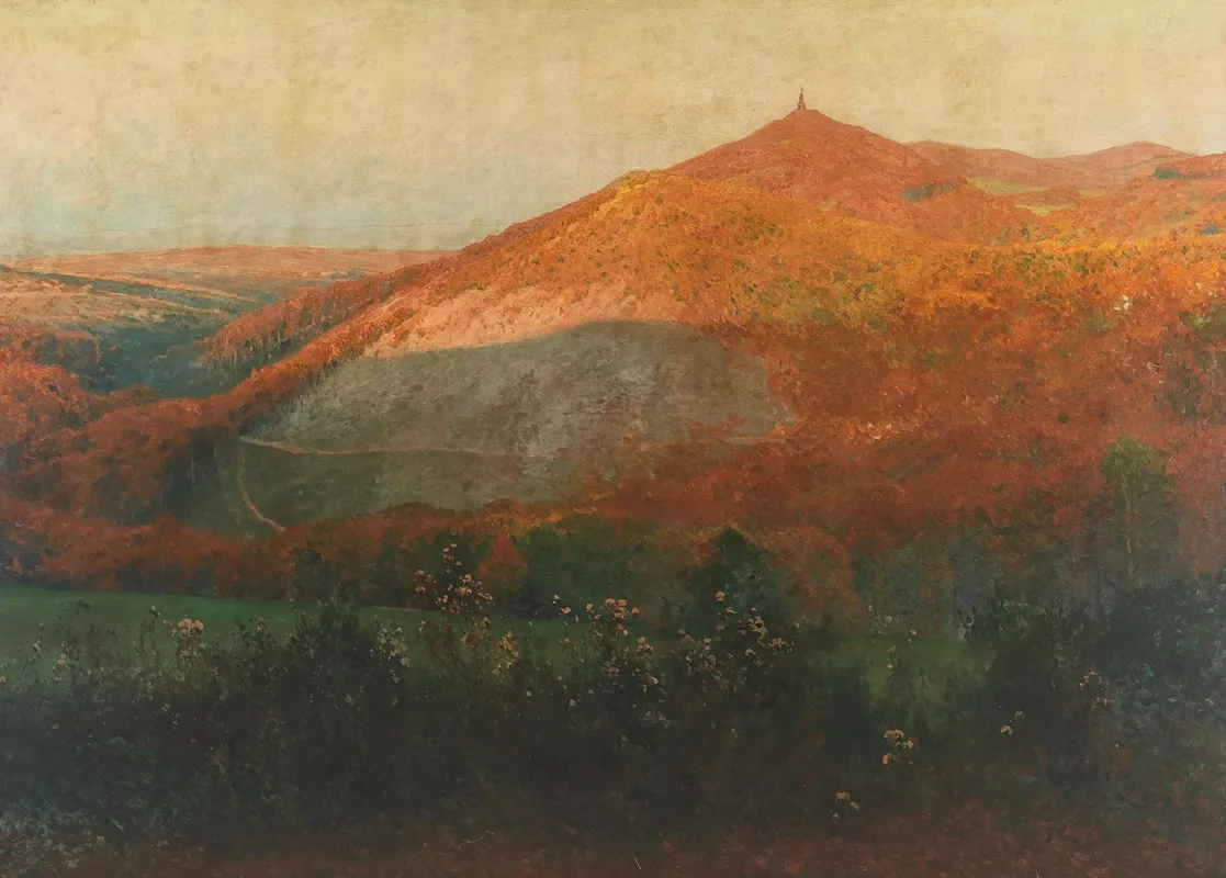 Hermannskogel With View Of The Habsburgwarte by Heinrich Tomec - Canvas Print