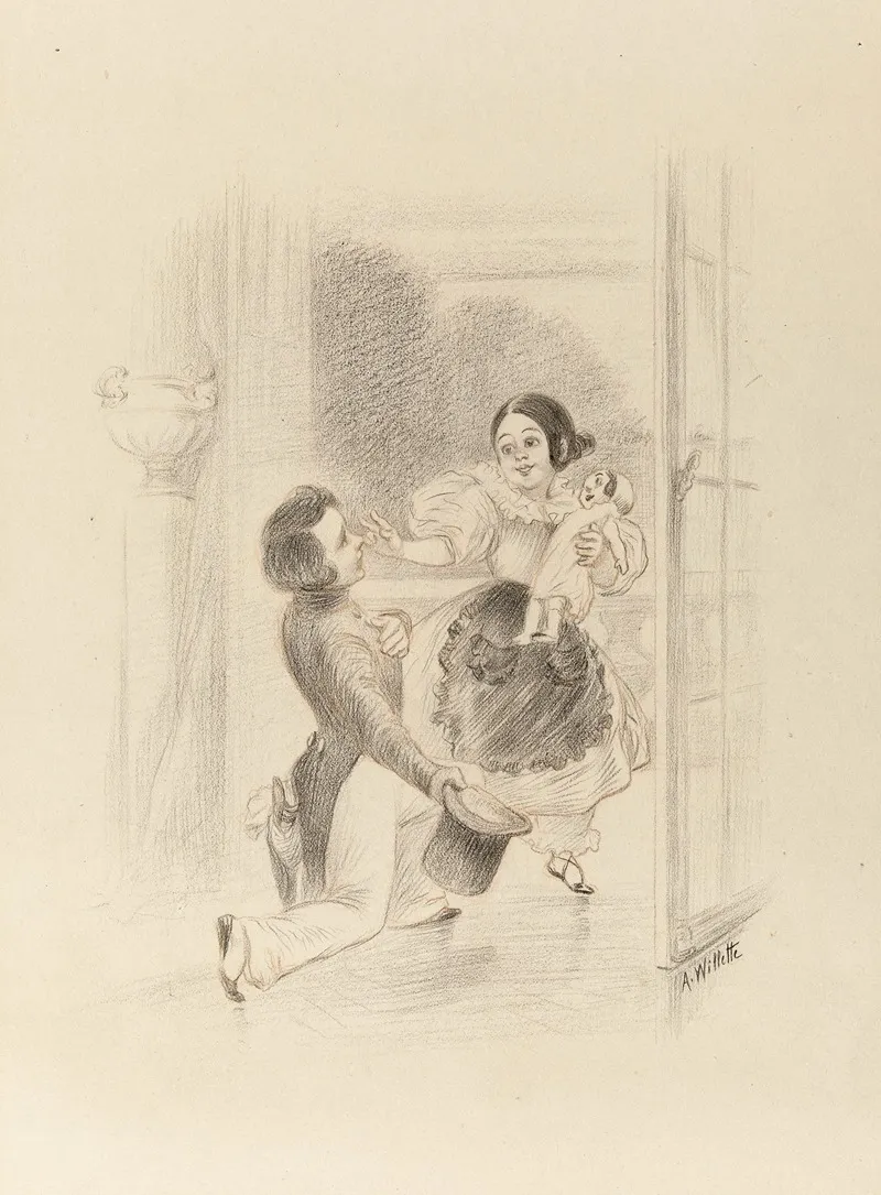 Hermina by Adolphe Léon Willette - Canvas Print