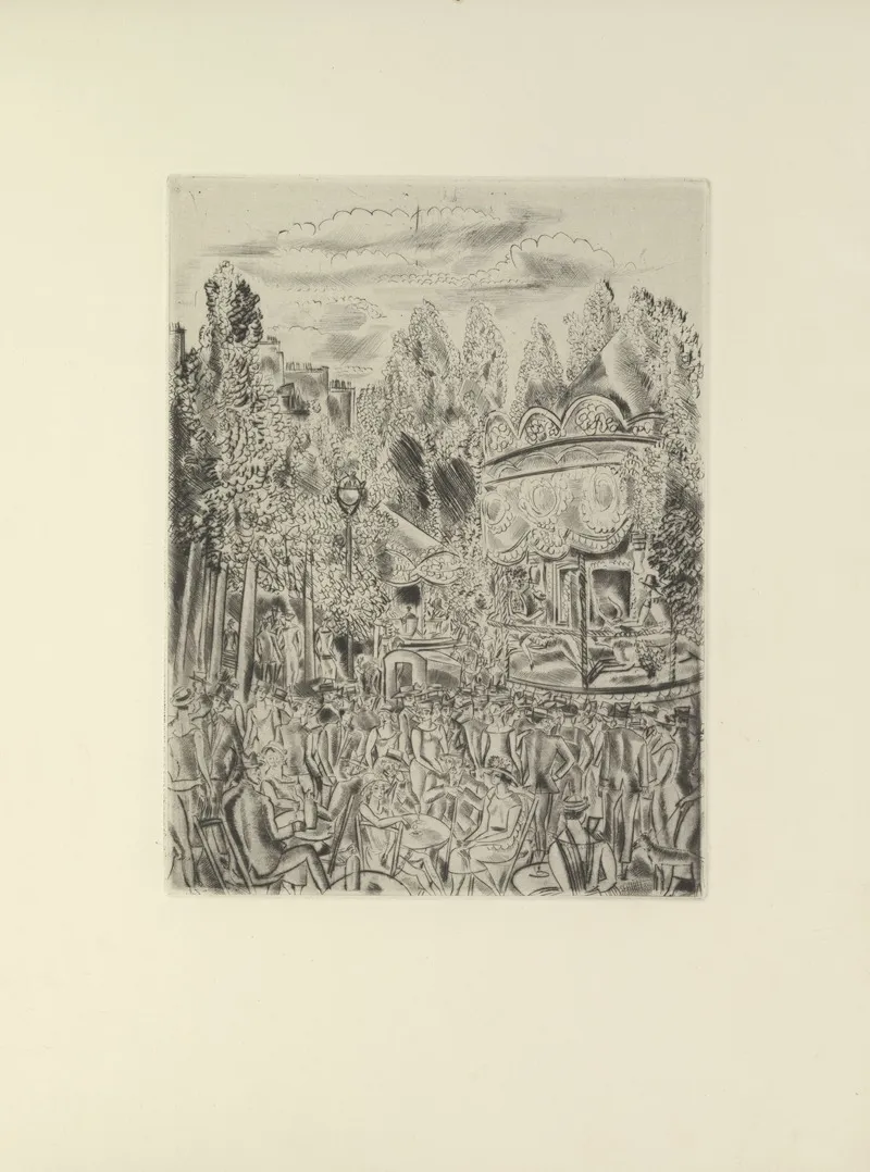 Hermine David La Fete A Montmartre by Paul Valéry - Canvas Print