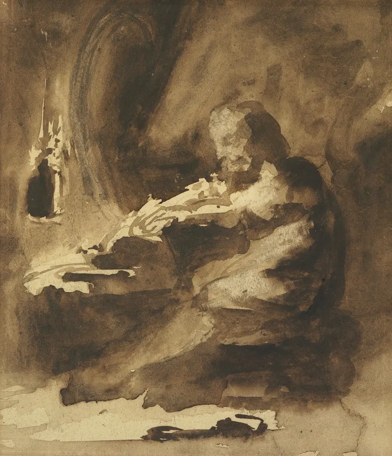 Hermit 4 by Petrus van der Velden - Canvas Print