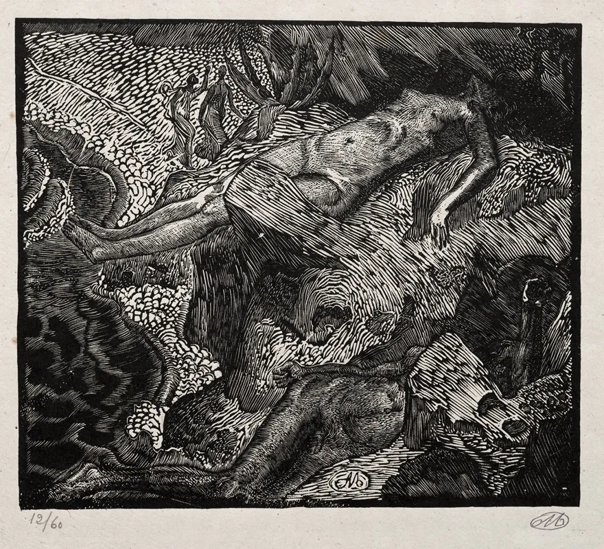 Hero And Leander 7 by Aristide Maillol - Canvas Print