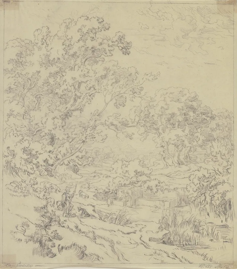 Heroische Landschaft Mit Hirten