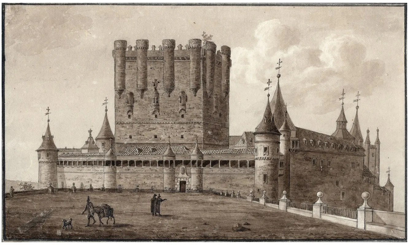 Het Alcazar Te Segovia 2 by Otto Howen - Canvas Print