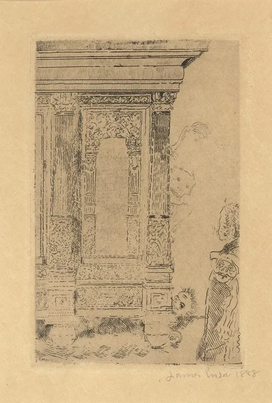 Het Betoverd Meubel by James Ensor - Canvas Print