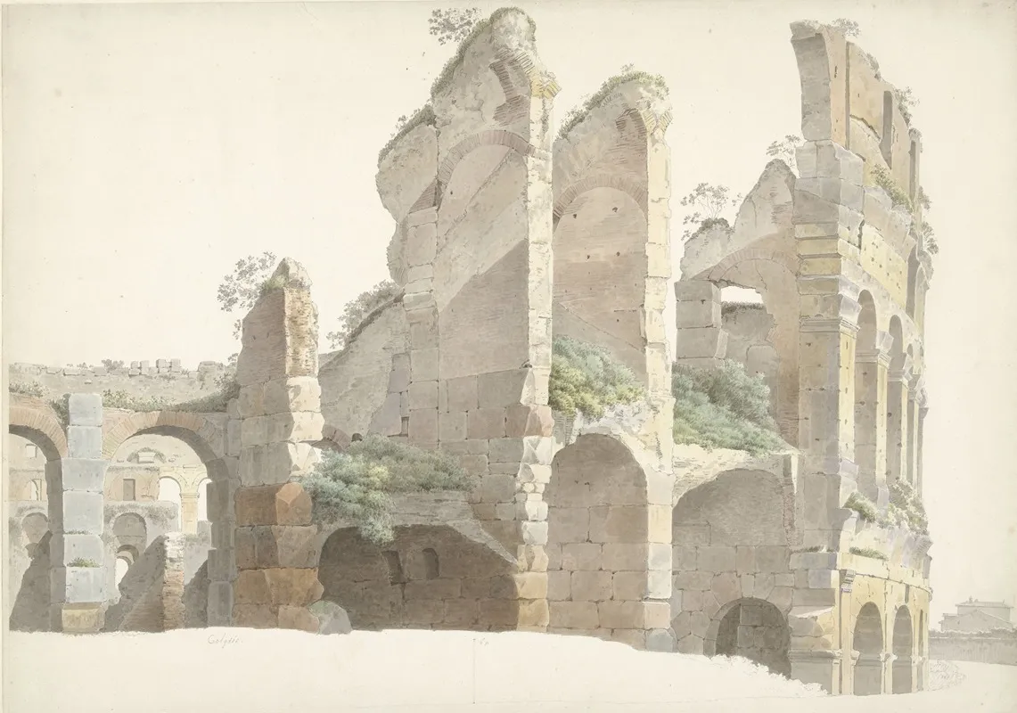 Het Colosseum Te Rome by Josephus Augustus Knip - Canvas Print