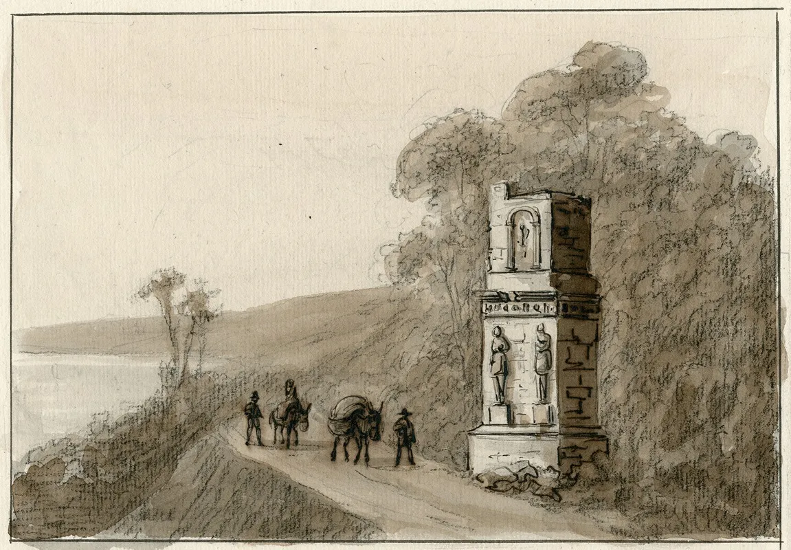 Het Graf Van De Scipii Bij Taragone by Otto Howen - Canvas Print