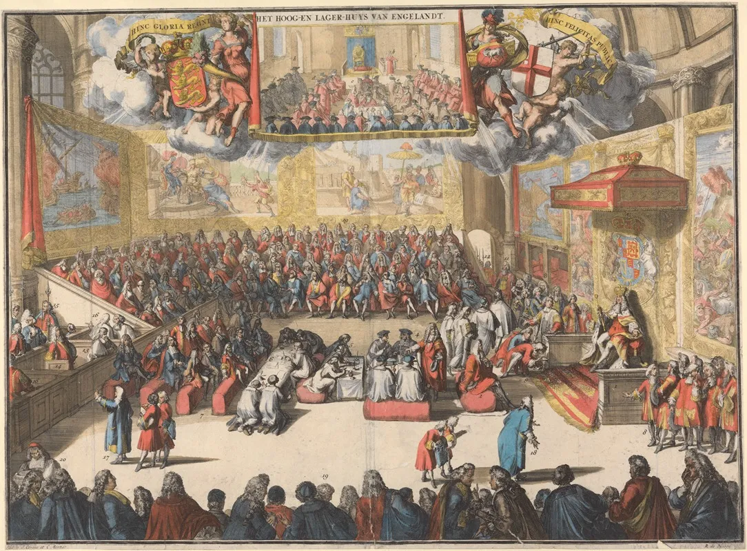 Het Hoog En Lager Huys Van Engelandt Coronation Of The Prince Of Orange