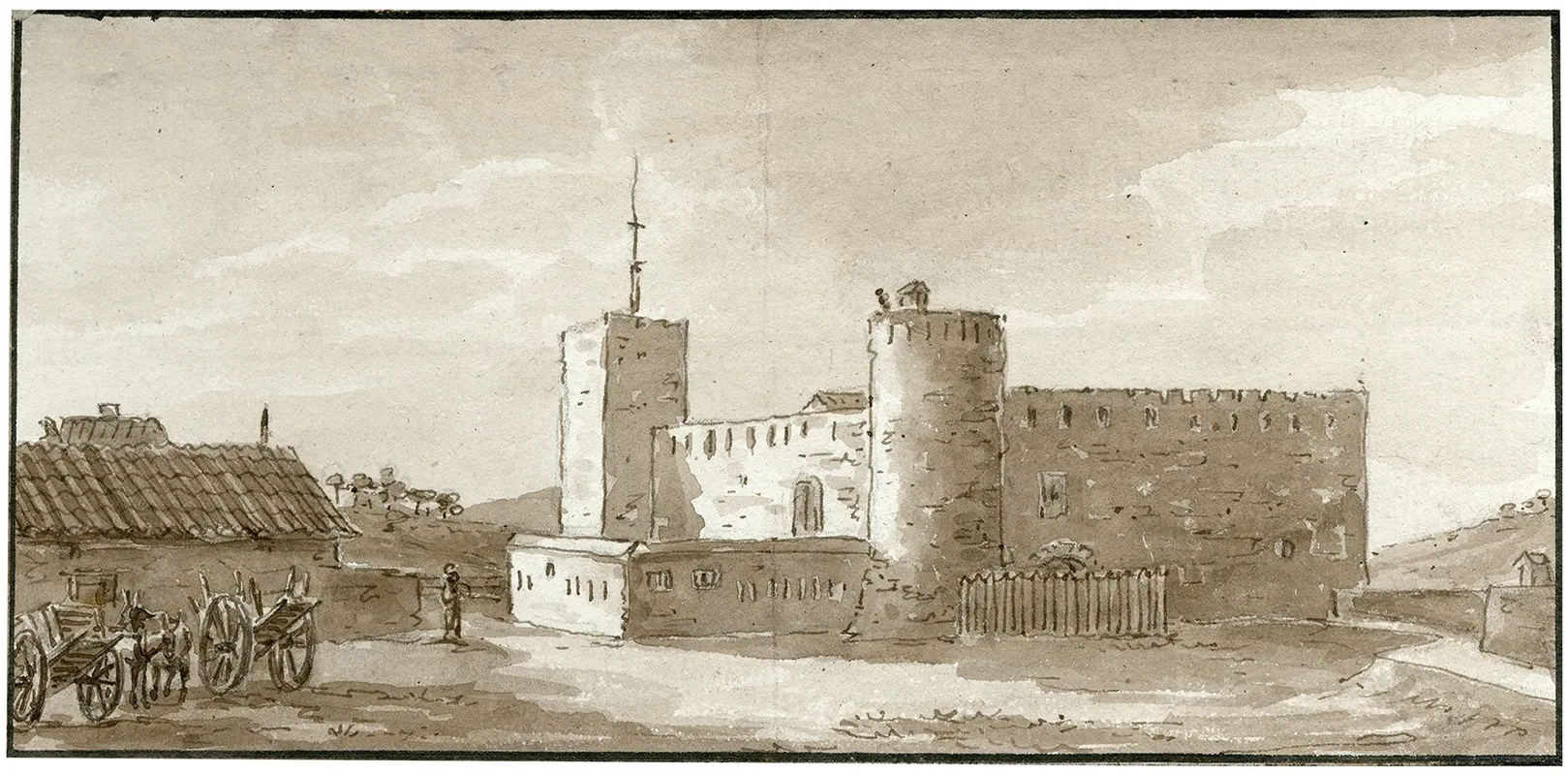 Het Kasteel Van Bascara by Otto Howen - Canvas Print