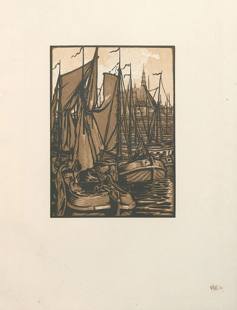 Het Oude Dok by Edward Pellens - Canvas Print