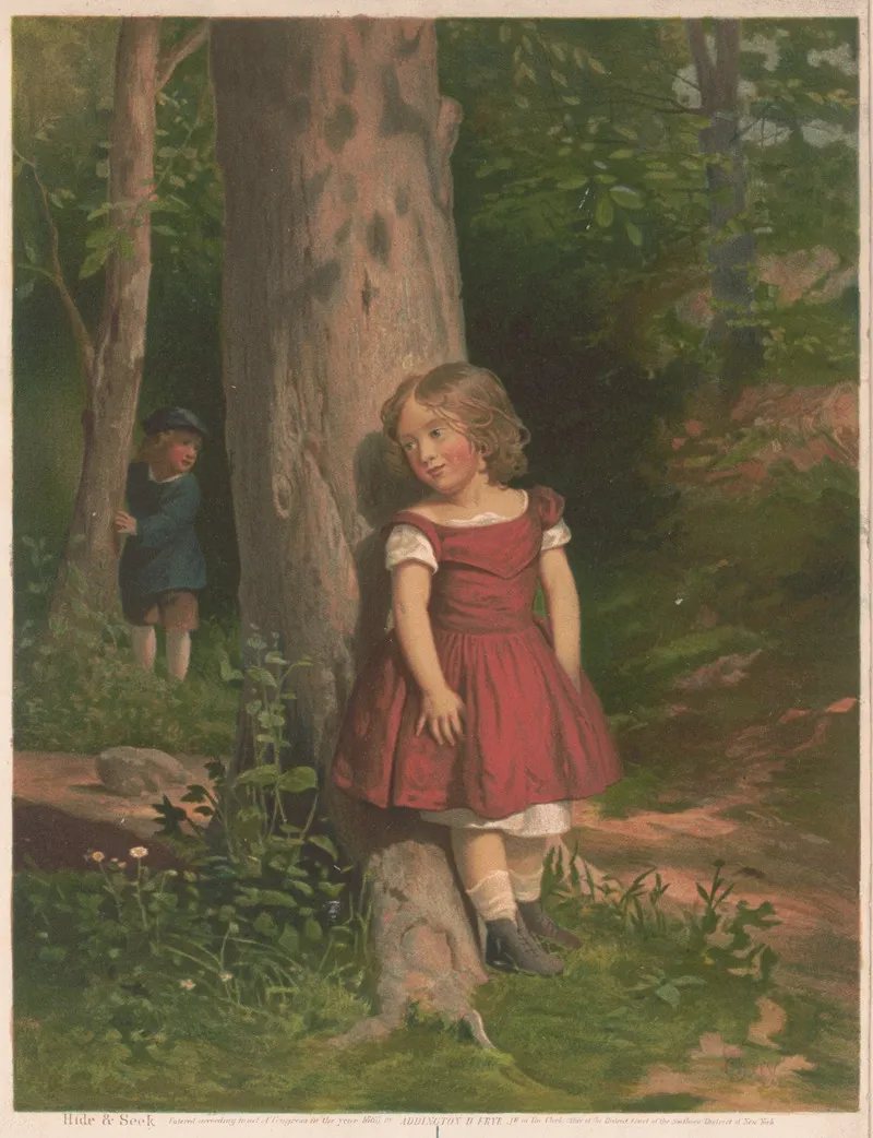 Hide Seek by Addington D. Frye - Canvas Print