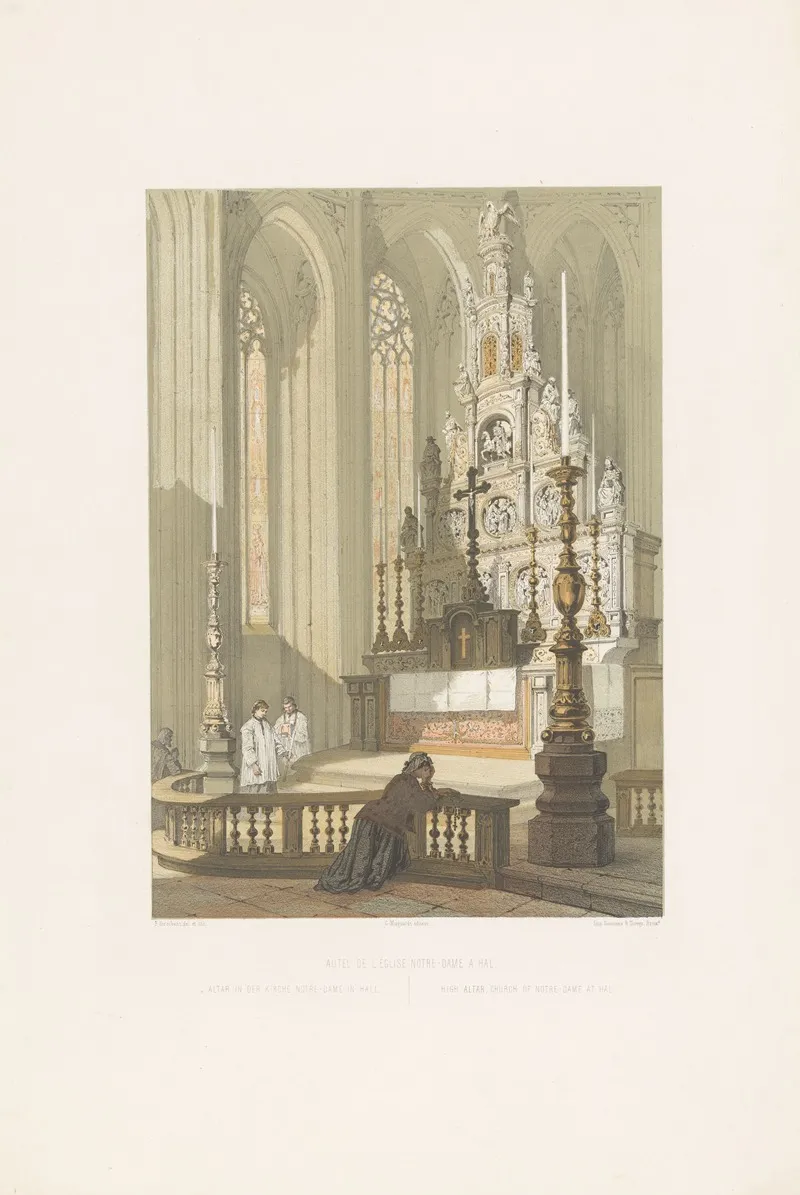 High Altar Church Of Notre Dame At Hal by François Stroobant - Canvas Print