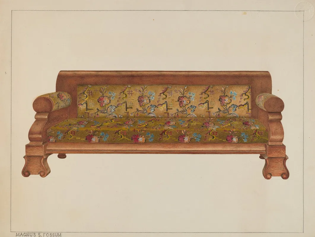 High Back Lounge by Magnus S. Fossum - Canvas Print
