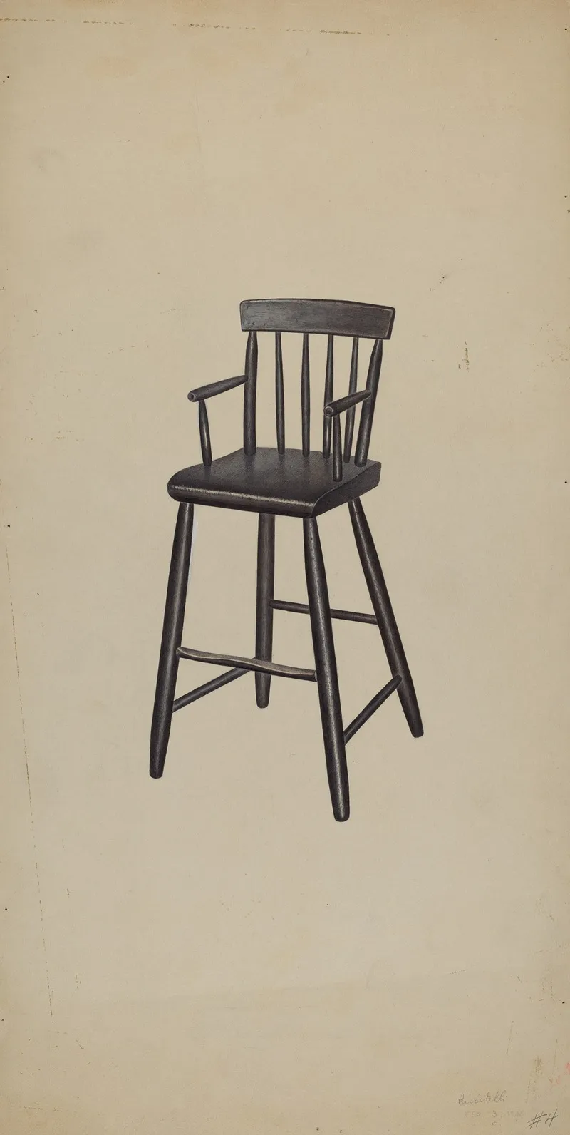 High Chair 2 by Michael Riccitelli - Canvas Print
