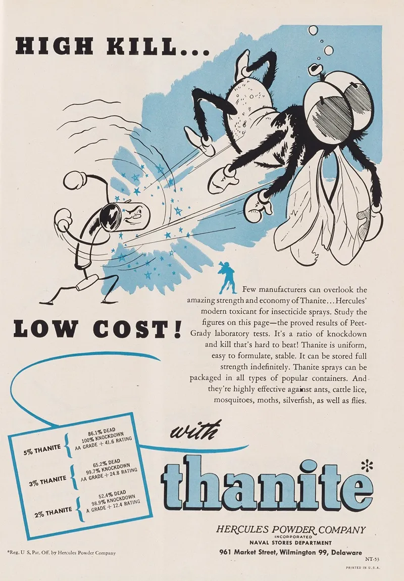 High Kill Low Cost by Hercules Incorporated - Canvas Print