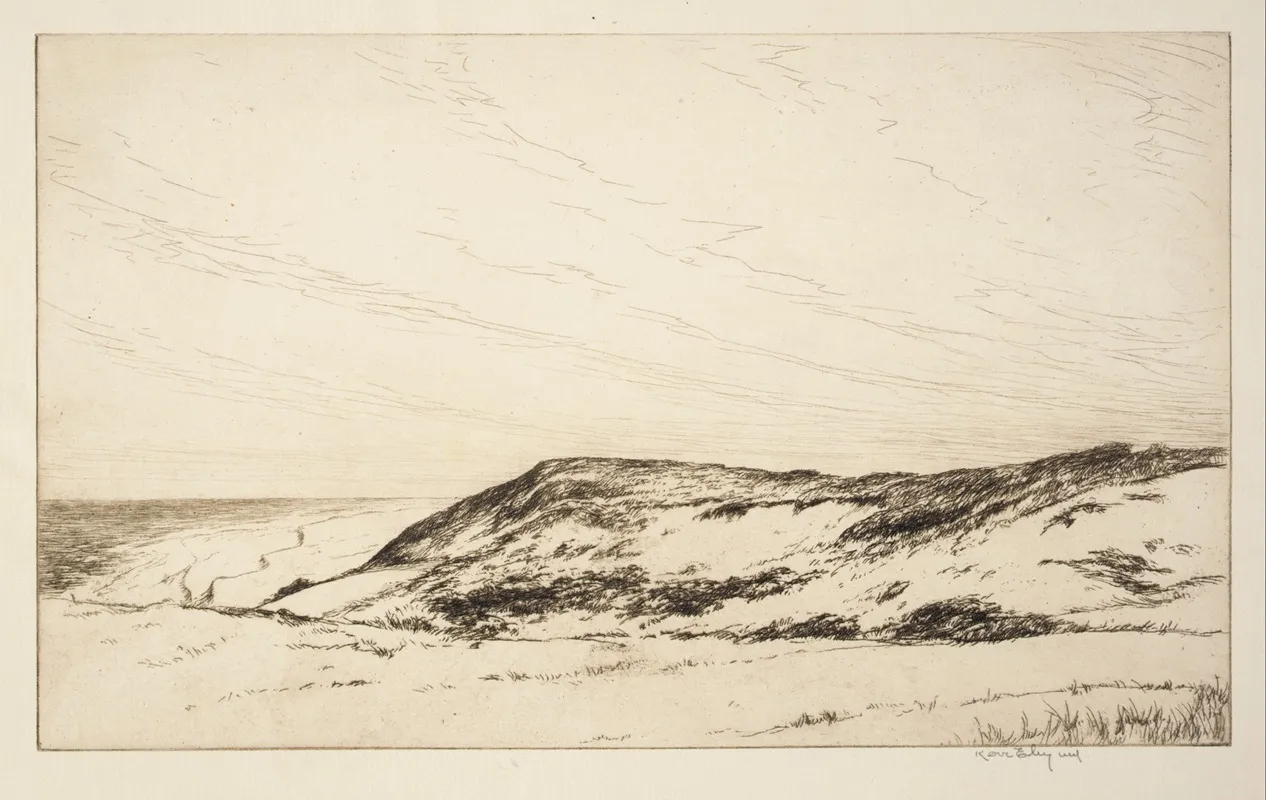 High Land Cape Cod by Kerr Eby - Canvas Print