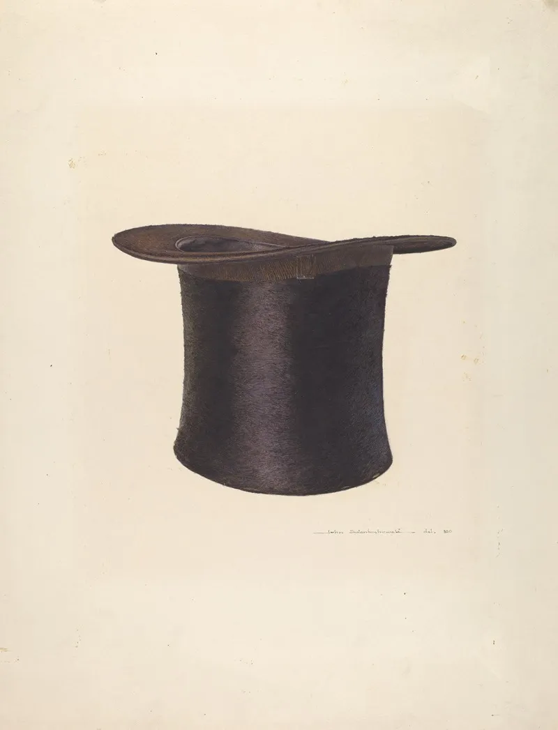 High Silk Hat by John Swientochowski - Canvas Print