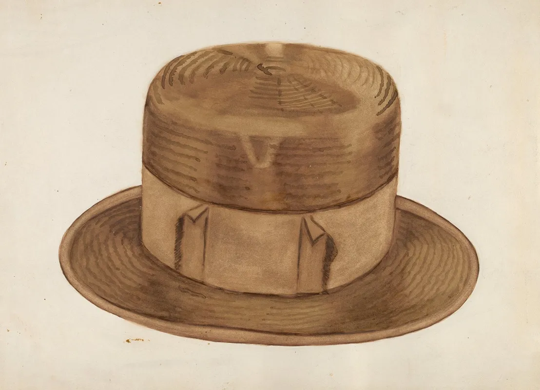 High Straw Hat by Ernest A. Towers, Jr. - Canvas Print