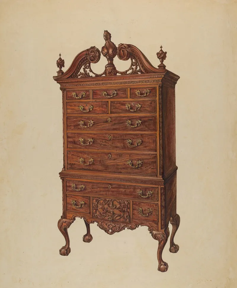 Highboy 8 by Elisabeth Fulda - Canvas Print