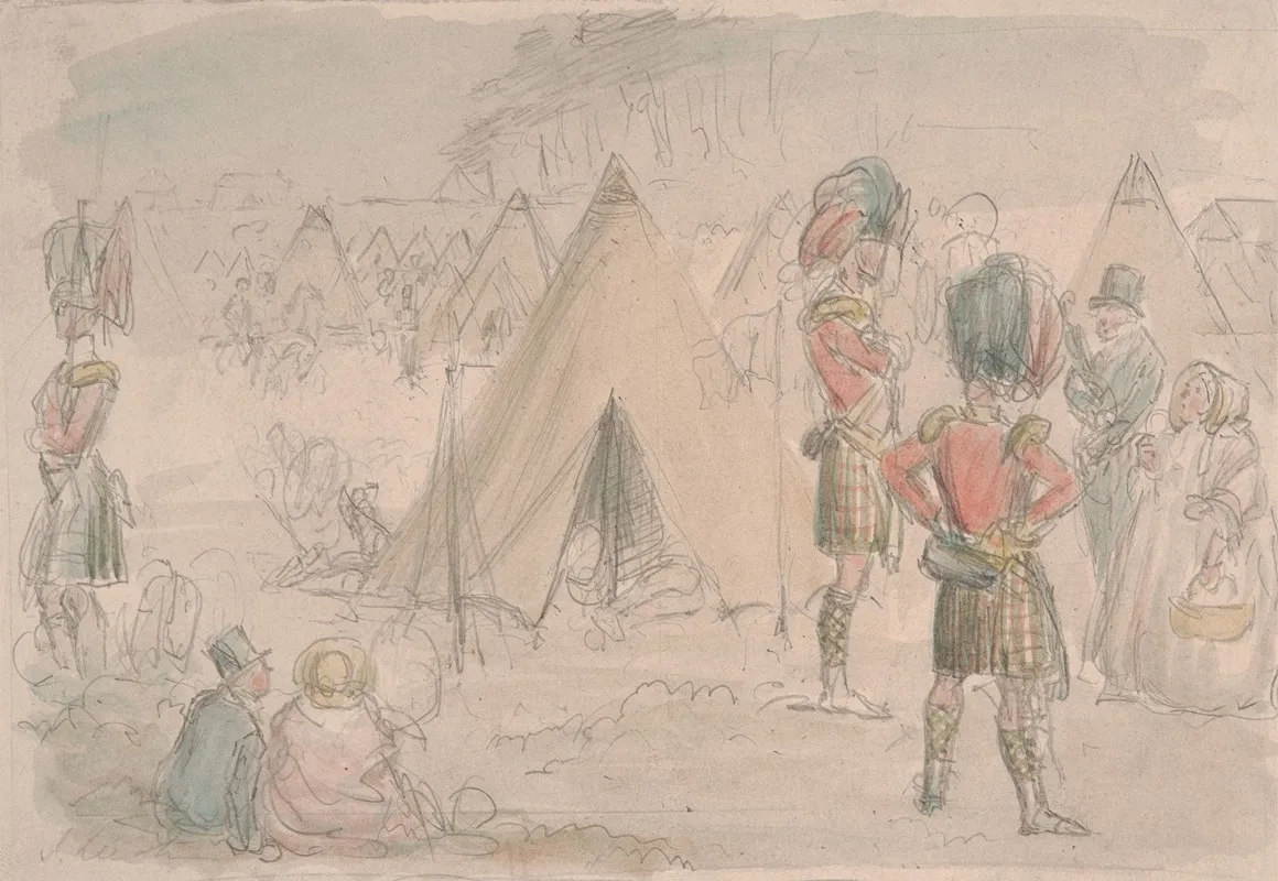 Highland Regiment In Camp