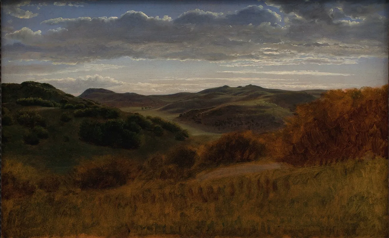 Hills Behind The Moen Cliff by P. C. Skovgaard - Canvas Print