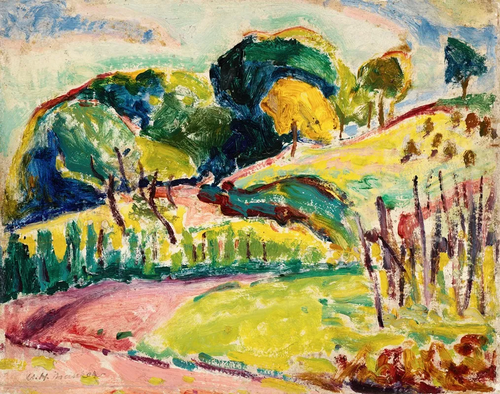 Hills by Alfred Henry Maurer - Canvas Print
