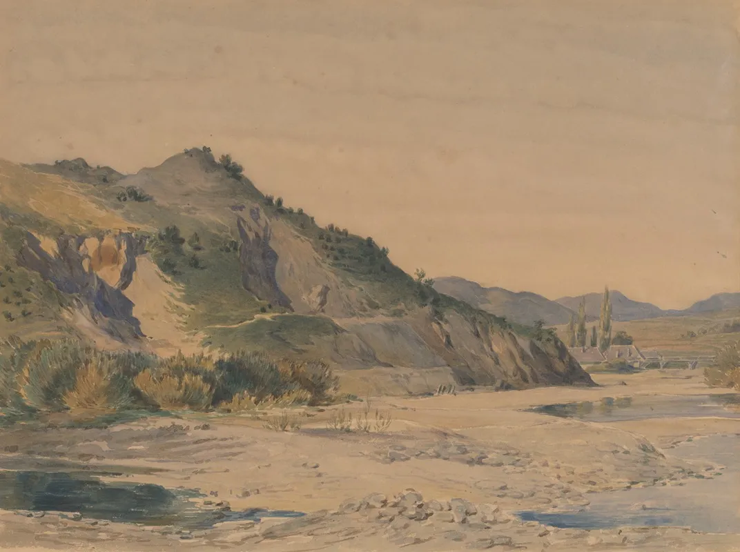 Hilly Landscape 11 by Friedrich Carl von Scheidlin - Canvas Print