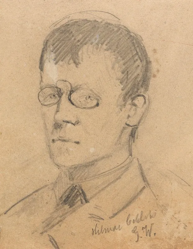 Hilmar Collett by Gustav Wentzel - Canvas Print