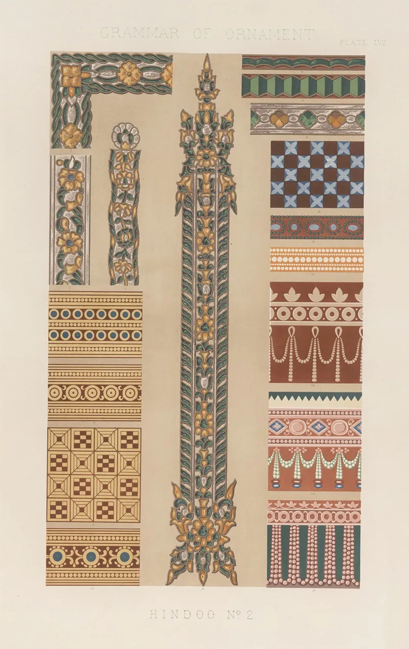 Hindoo No 2 2 by Owen Jones - Canvas Print