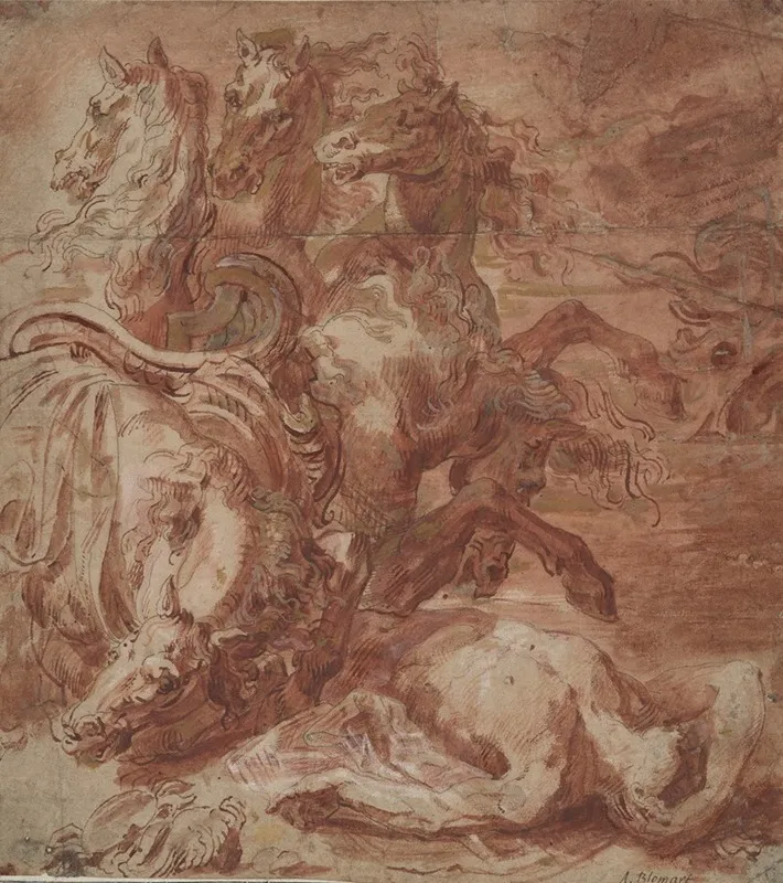 Hippolytus by Abraham Bloemaert - Canvas Print