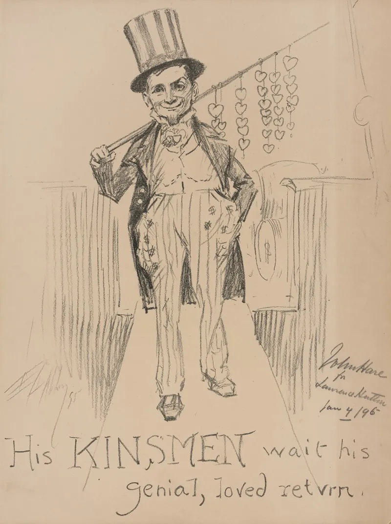 His Kinsmen Wait His Genial Loved Return
