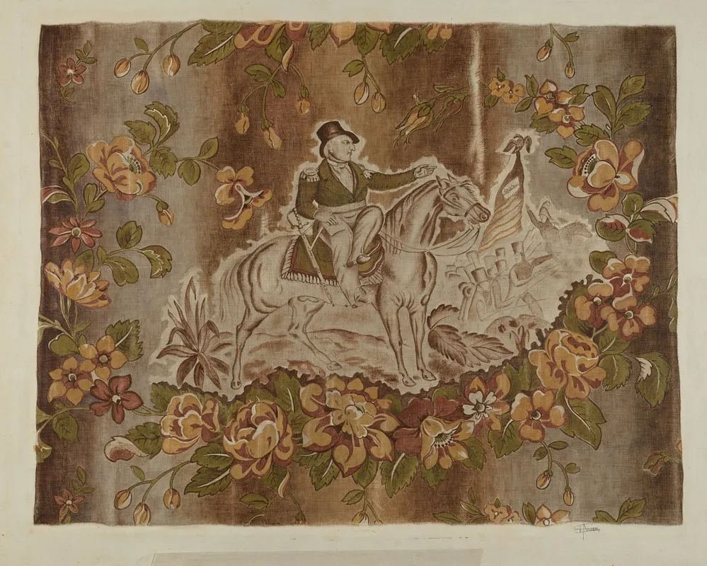 Historical Printed Textile 4 by Esther Hansen - Canvas Print