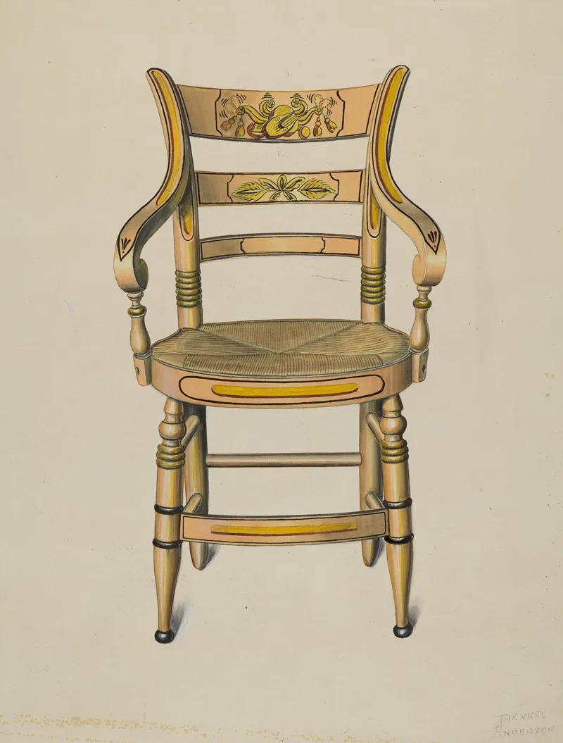 Hitchcock Armchair by Therkel Anderson - Canvas Print