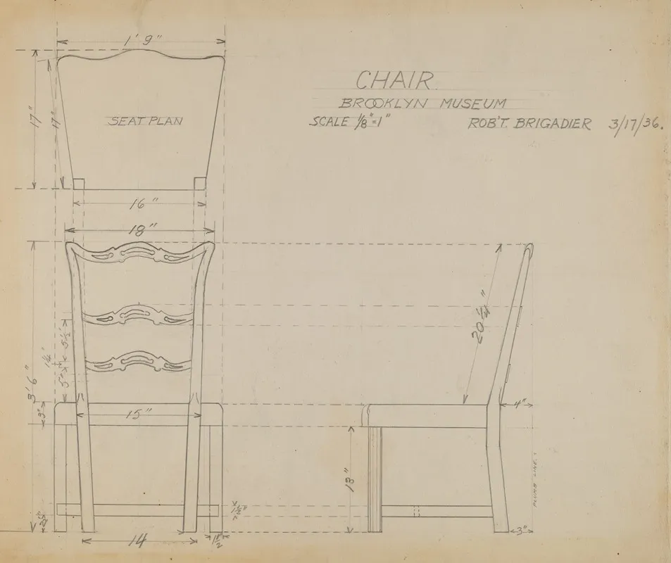 Hitchcock Chair 19 by Robert Brigadier - Canvas Print