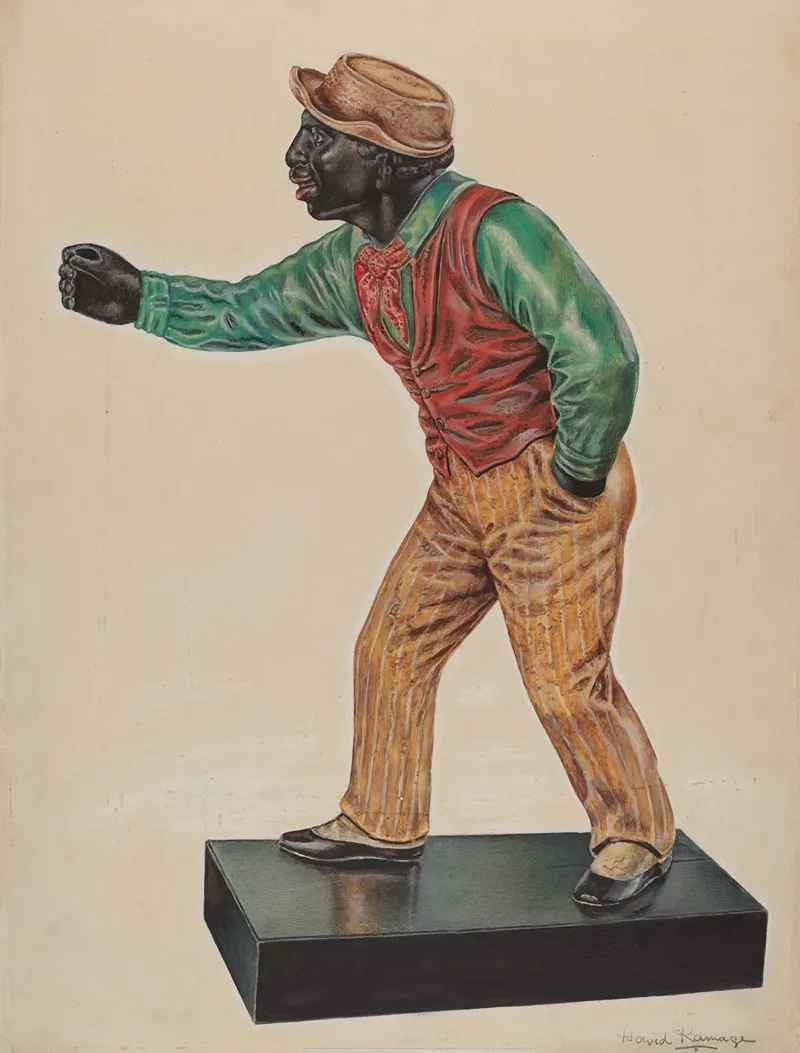 Hitching Post 15 by David Ramage - Canvas Print