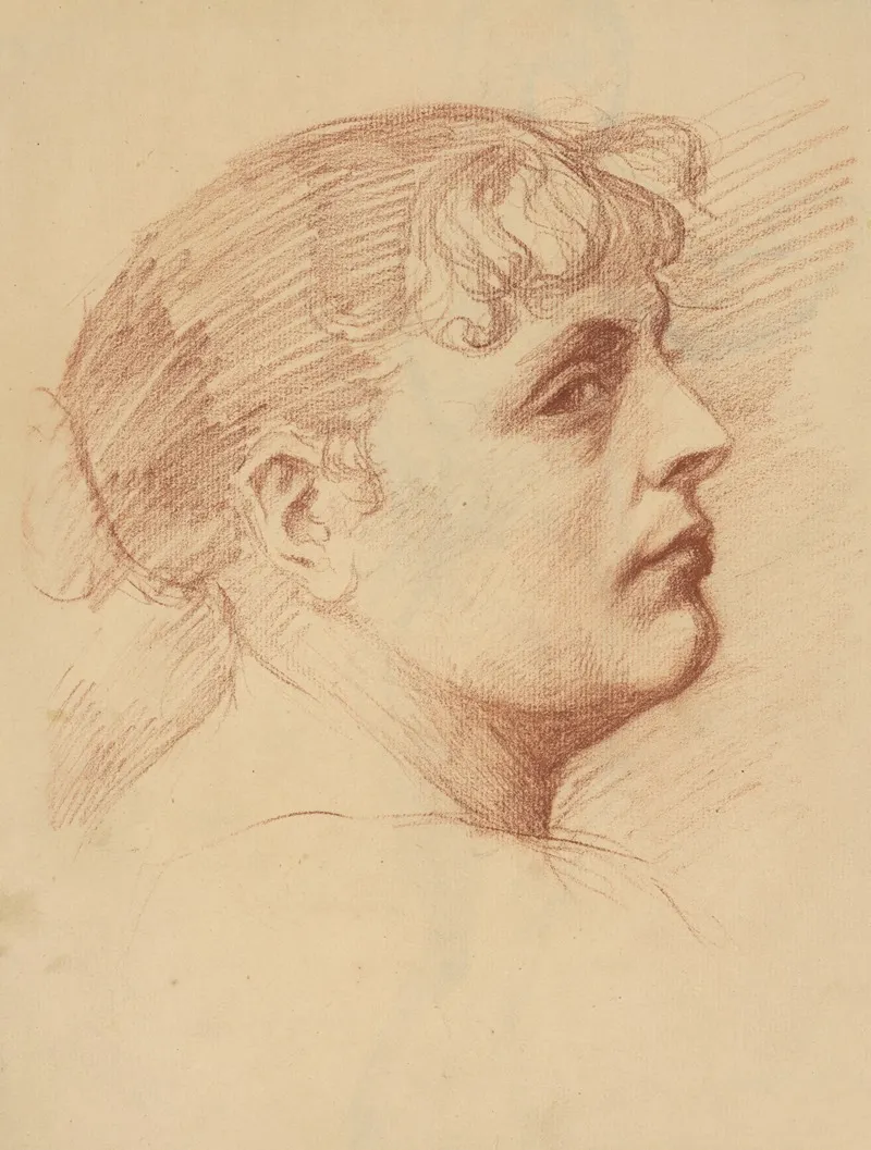 Hlava Mladej Zeny by Ákos Aranyossy - Canvas Print