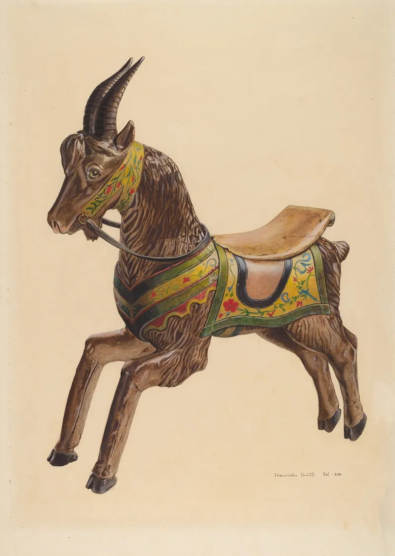 Hobby Goat by Henrietta S. Hukill - Canvas Print