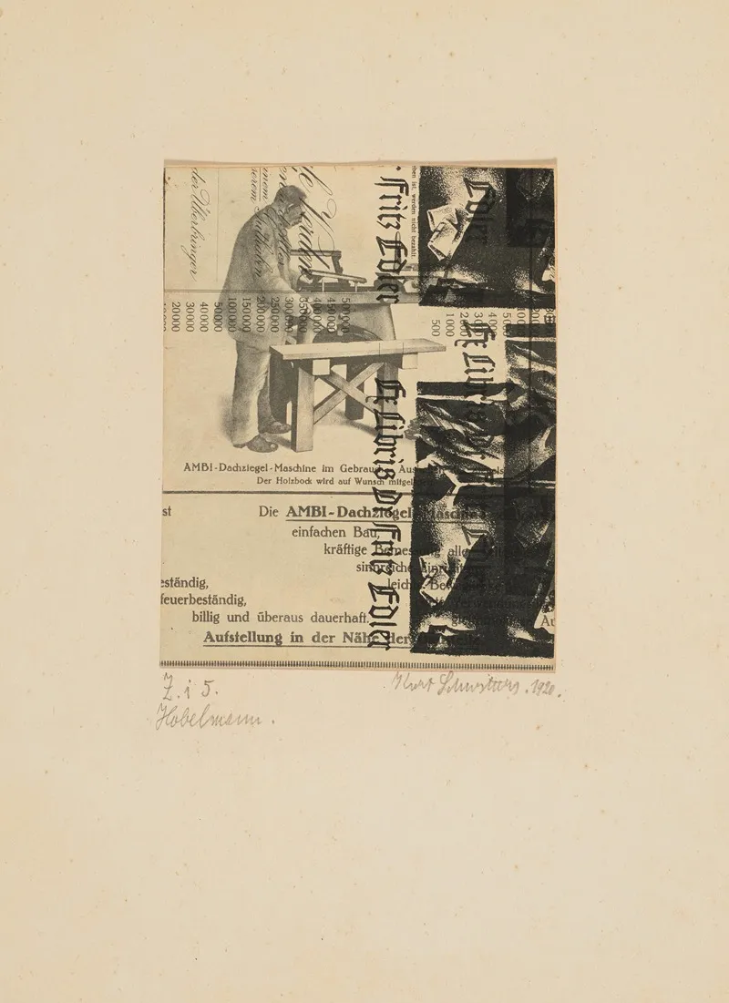 Hobelmann by Kurt Schwitters - Canvas Print