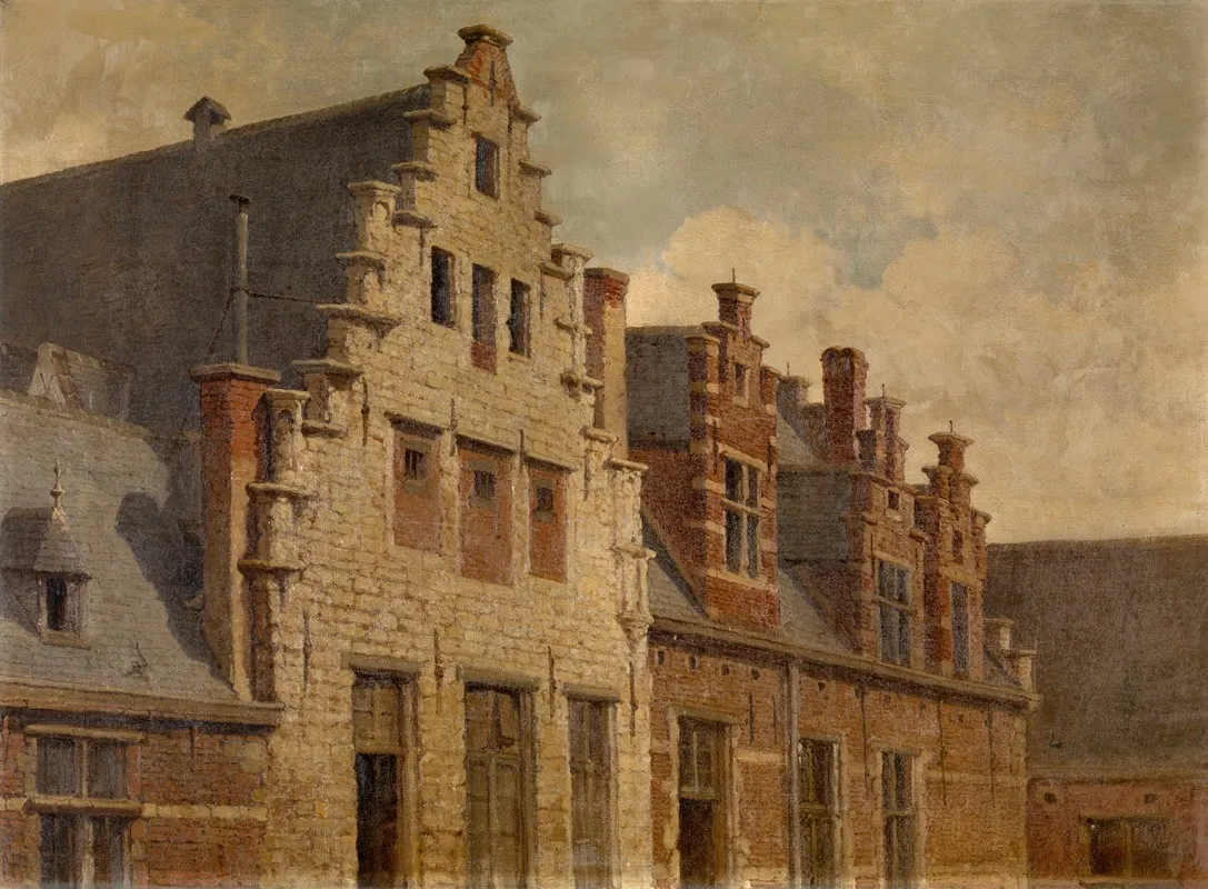 Hof Van Liere by Henri François Schaefels - Canvas Print