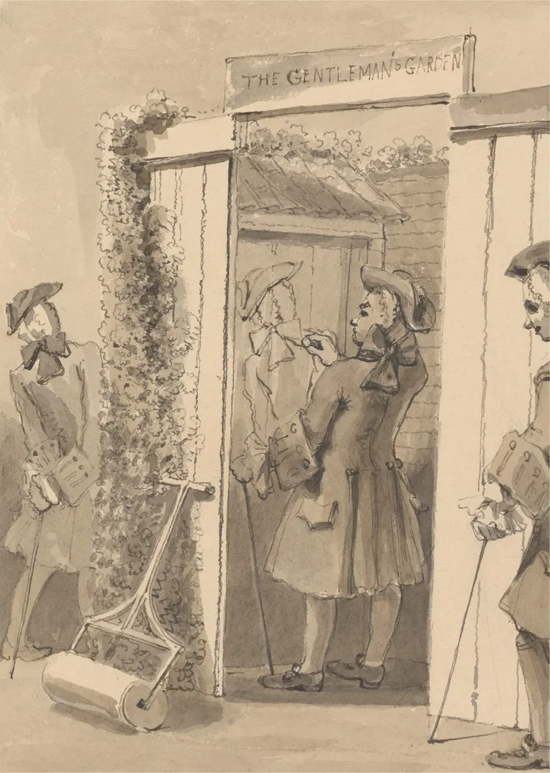 Hogarth Being Out Of His Time Draws His Companions Figure On The Door Of A Certain Place To The Great Admiration Of All His Friends