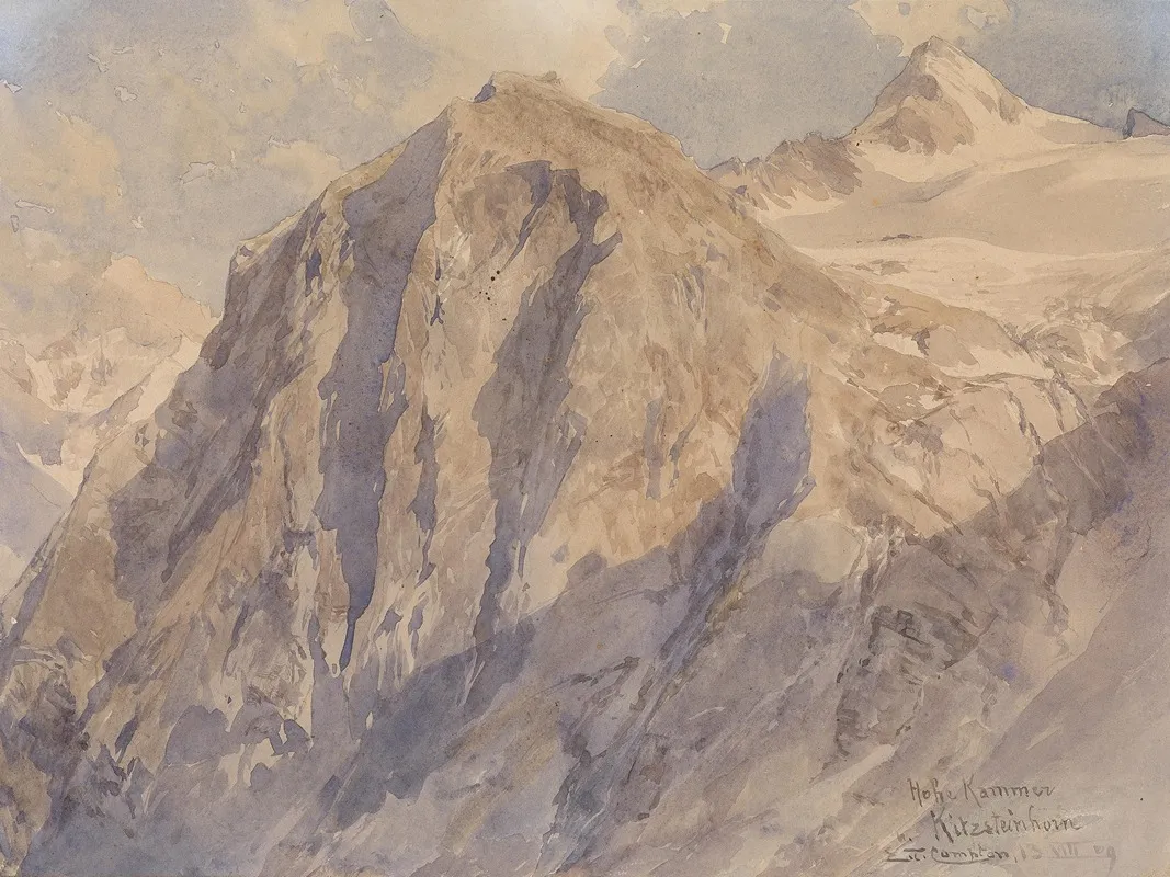 Hohe Kammer Kitzsteinhorn by Edward Theodore Compton - Canvas Print