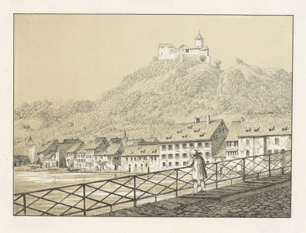 Hohenklingen by Johann Friedrich Wagner - Canvas Print