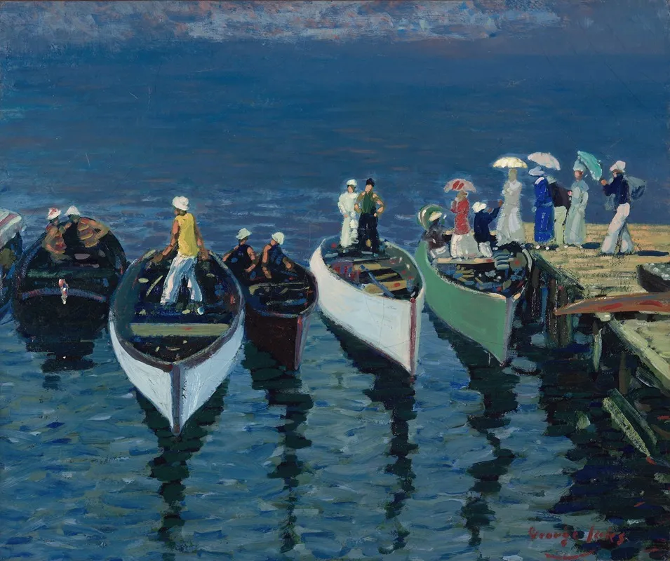 Holiday On The Hudson by George Luks - Canvas Print
