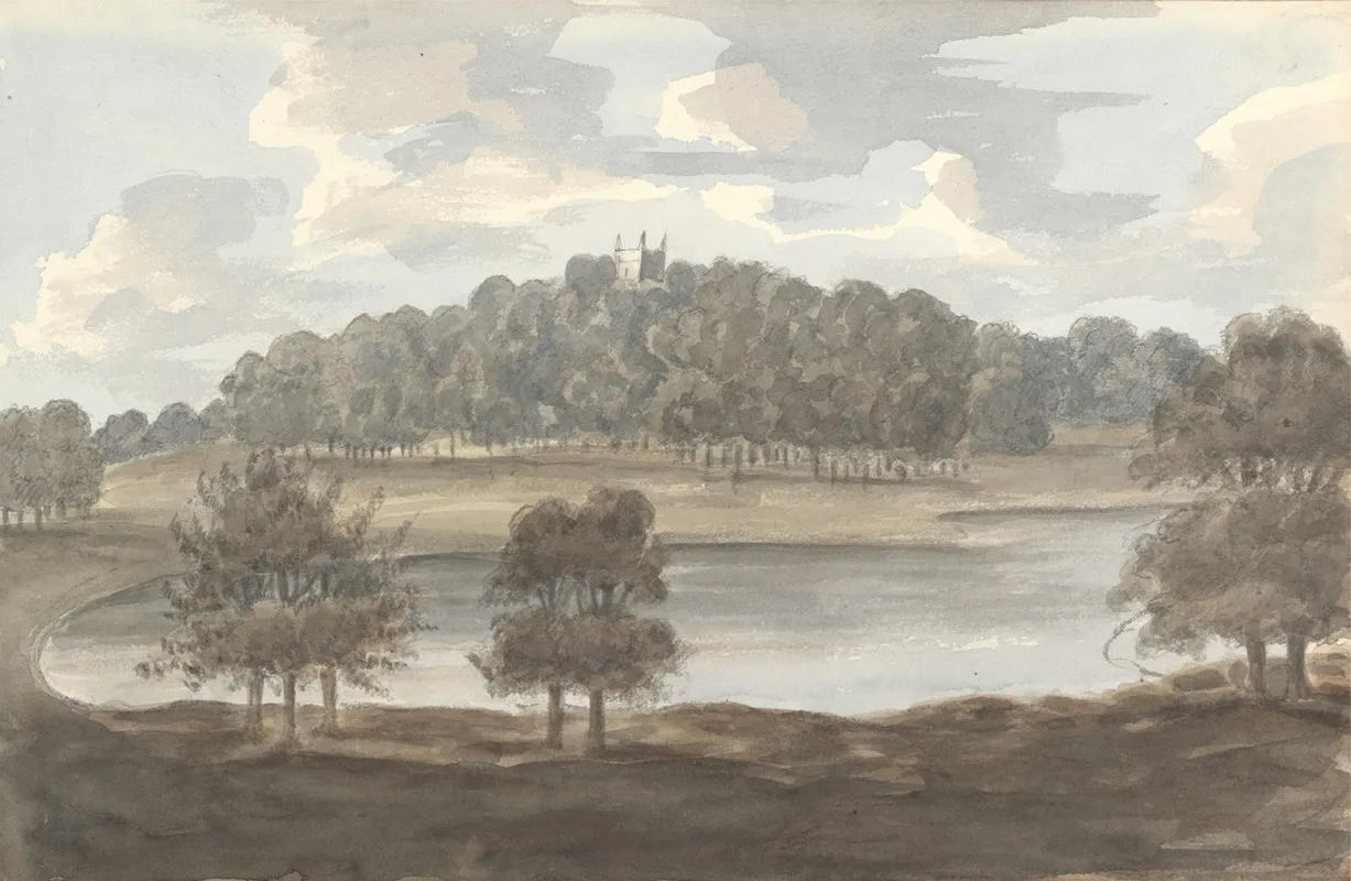 Holkham August 1824 2 by Anne Rushout - Canvas Print