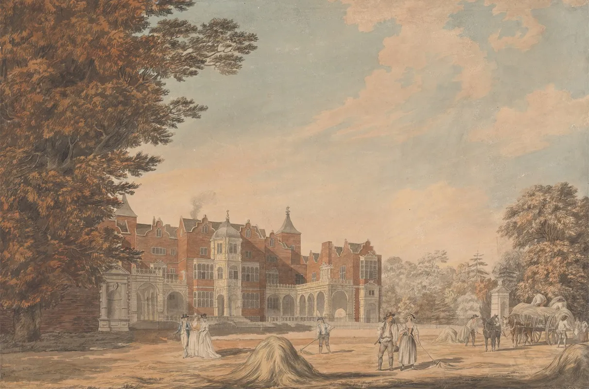 Holland House Kensington by George Samuel - Canvas Print
