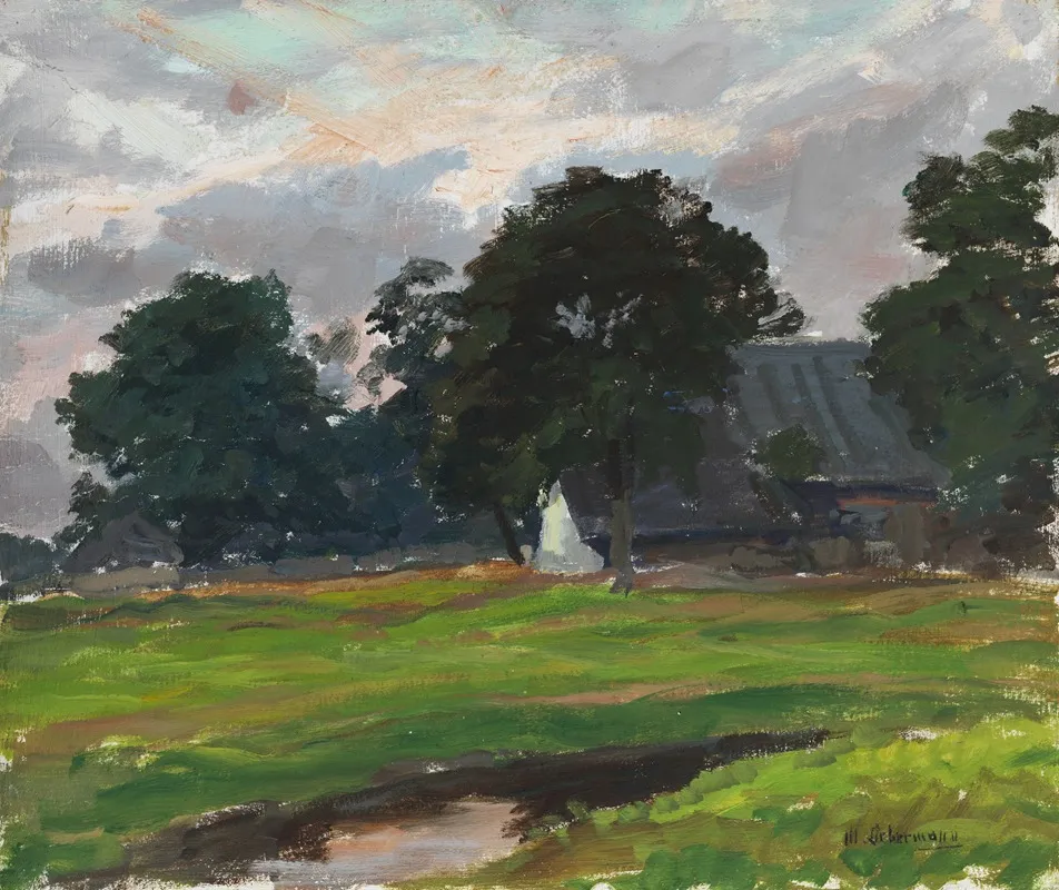 Hollandisches Bauernhaus by Max Liebermann - Canvas Print