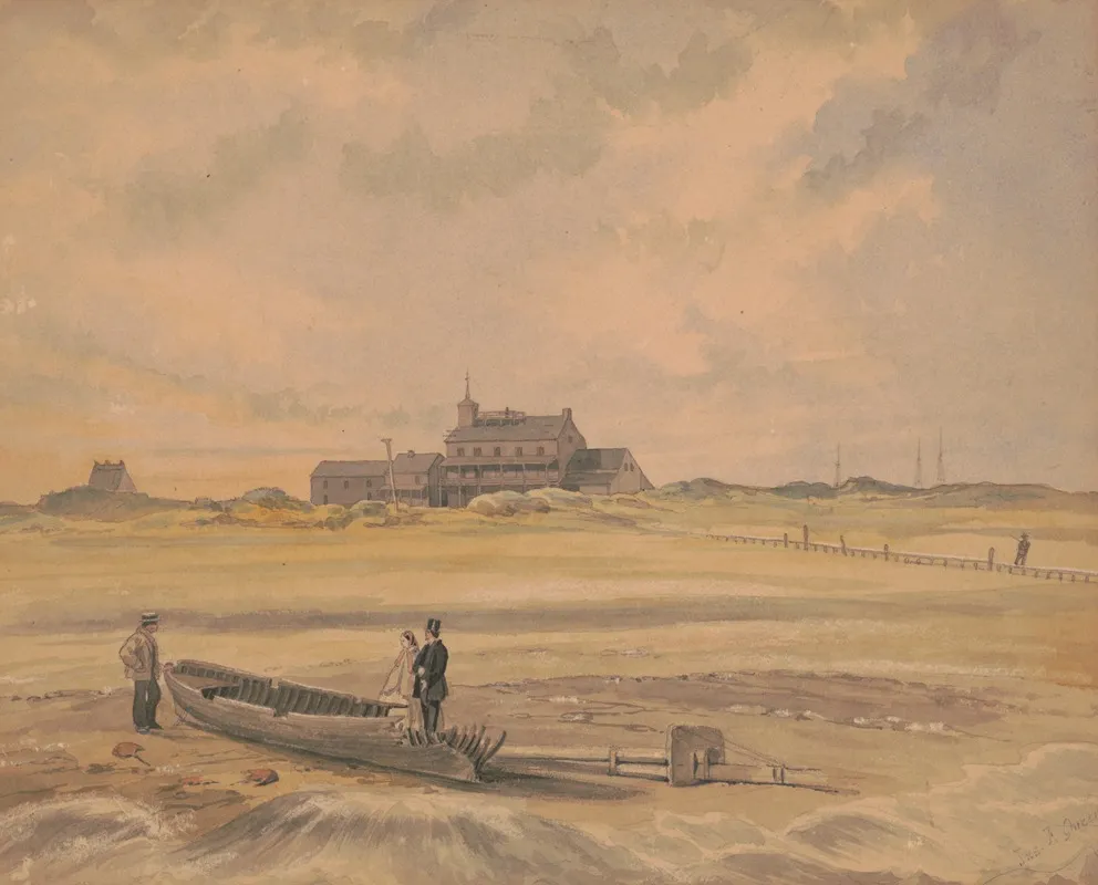 Holtzken Hotel Brigantine Beach by James Fuller Queen - Canvas Print