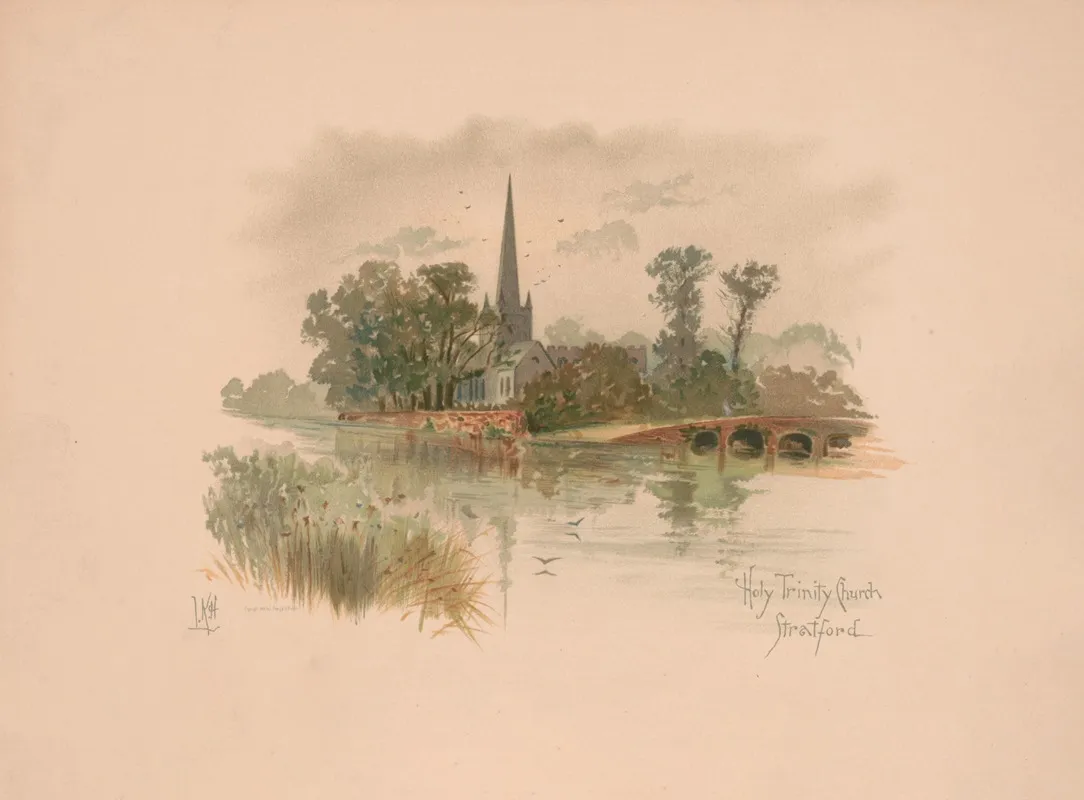 Holy Trinity Church Stratford by Louis Kinney Harlow - Canvas Print