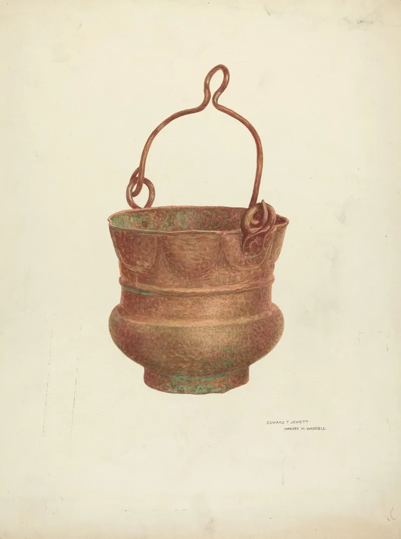 Holy Water Bucket 2 by Edward Jewett - Canvas Print